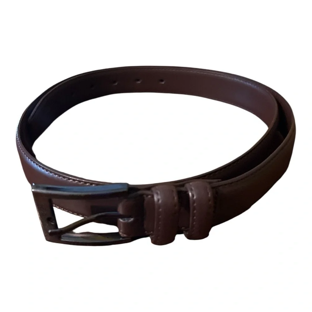 Mio Marino Dark Brown Leather Belt for Men Size 40 NWOT
